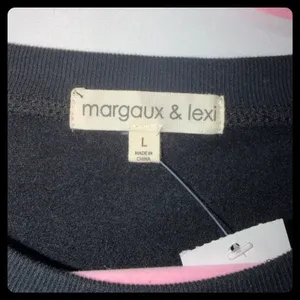 Margaux & Lexi Sweatshirt Women L Black Candy Sequin Christmas Sweater thumbnail 2