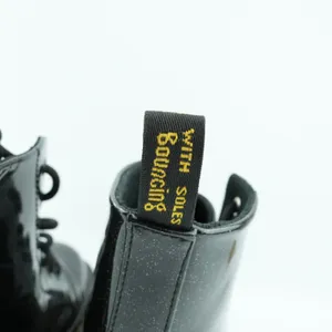 Dr‎ Martens Luana Combat Boots Womens 10 Black Patent Leather Glitter Sparkle thumbnail 10