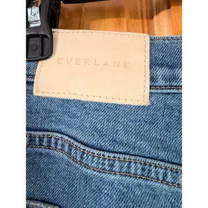 Everlane The Way-High Jean 27L Distressed Raw Hem Straight Leg Blue Denim 27 L thumbnail 6