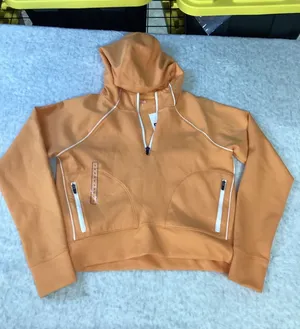 DSG Womens Sport‎ Fleece 1/4 Zip Hoodie Vintage Orange DAW24400P Small NWT thumbnail 1