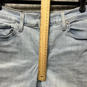 Levi's Jean‎ Shorts Size 30 Womens Mid Length Short Cuffed Mid Rise Blue Denim thumbnail 5