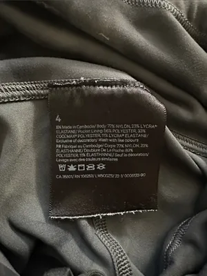 Lululemon Wunder Train High-Rise Tight in Thread Dye Rover Black - size 4 thumbnail 3