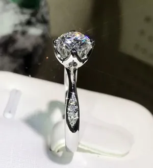 Adjustable 1.5 CT CZ Diamond Wedding Ring for Women thumbnail 3