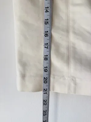 Express Chic Cream Pencil Skirt  thumbnail 9