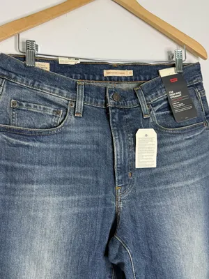 Levi’s 724 High Rise Straight Jeans Size 31 NWT Medium Wash thumbnail 3