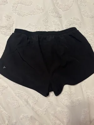Old Navy Black Women's Athletic Drawstring Shorts - Lightweight thumbnail 2