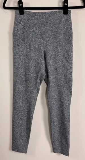 Quince Ultra-Soft High-Rise Pocket Legging Heather Grey DKBIZ01 Small NWT thumbnail 1