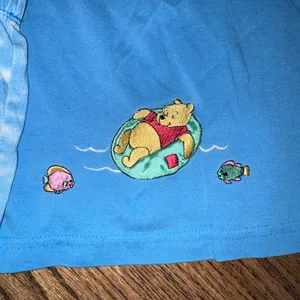 Vintage Winnie the Pooh Piglet Disney 90’s Pajama Set Shorts Short Sleeve Large thumbnail 2