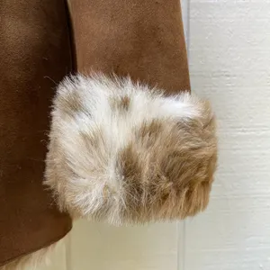 Regal Faux Fur & Suede Winter Coat Sz L thumbnail 9