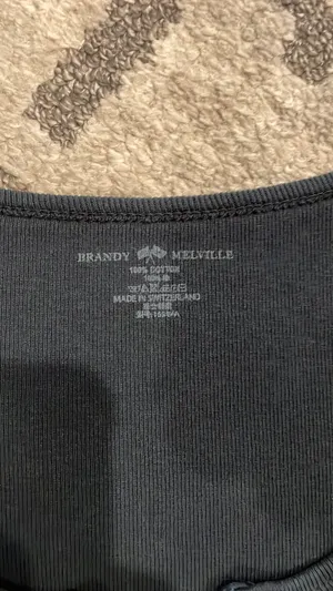 Navy Blue Zelly Brandy Melville Top thumbnail 3