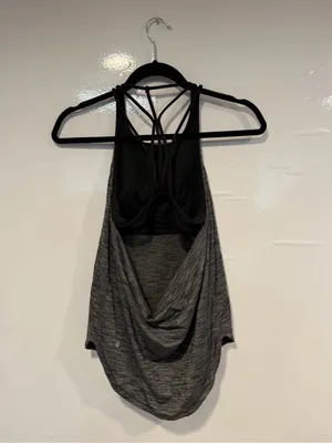 Grey Space-Dye Lululemon 2 in 1 Racerback Tank Top‎ thumbnail 4