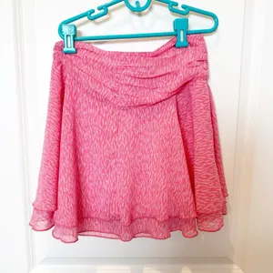 Aerie Womens Chiffon Wrap Mini Skirt Small Preppy Feminine Flowy Ruffles Summer thumbnail 3