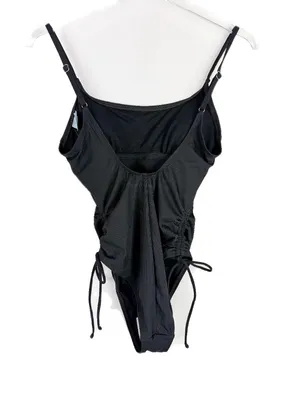 NWT Shade & Shore Ribbed Adjustable Medium Coverage One Piece Swimsuit Size XS thumbnail 5
