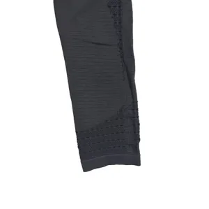 Gymshark Energy+ Seamless Leggings Womens M Black Eyelet High Waist Cropped Gym‎ thumbnail 5