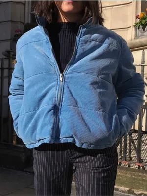 Brandy Melville corduroy puffer jacket thumbnail 1