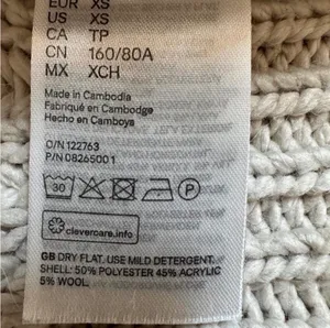 H&M Soft, Chunky Taupe Sweater, Size XS, MSRP $30 thumbnail 4