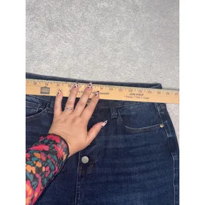 judy blue straight leg jeans button fly jeans 11/30 high rise dark wash thumbnail 9