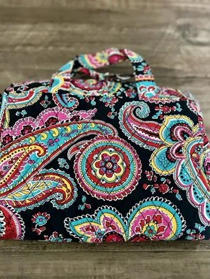 Vera Bradley Petal Paisley Hanging Travel Organizer Cosmetic Makeup Toiletry Bag thumbnail 8