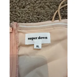 Revolve Superdown Pollie Mini Dress Light Pink XL thumbnail 6