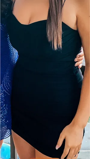 Hello Molly Black Mini Dress thumbnail 2