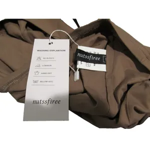 Nutssfiree Cropped Tank Top Brown L NWT Seamless Sleeveless Square Neck Stretchy thumbnail 4