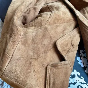 JUICY LUCY Tan/Brown Leather Suede Jacket Size M thumbnail 6