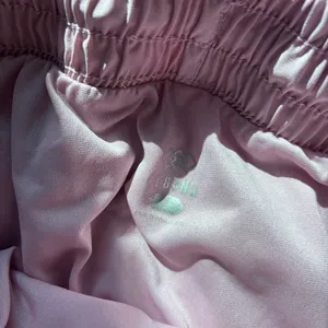 Solid Pastel Pink Athletic Shorts thumbnail 5