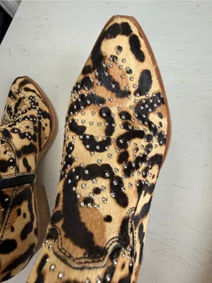 Gianni Bini NWOT Brycin Studded Calf Hair Ankle boots Sz 5.5 thumbnail 9
