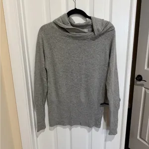 Reiss Light Gray Cowl Neck Sweater Wool/Cashmere blend XS thumbnail 3