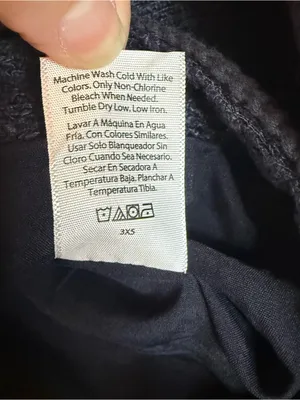 Free Assembly Nubby Collarless Crew Neck Jacket Size XL (16-18) Navy Blue thumbnail 9
