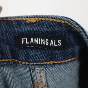 Flamingals Jeans Womens S Straight Leg Blue Distressed Medium Wash Excellent thumbnail 3