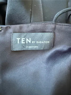 Aritzia TEN by Babaton Black Satin Dress size 2 thumbnail 8