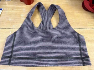 748. Lululemon Energy Bra in a purple and grey sz 8 thumbnail 1