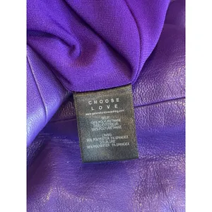 REVOLVE Generation Love Vegan Leather Yazin Mini Dress Purple size XS thumbnail 8
