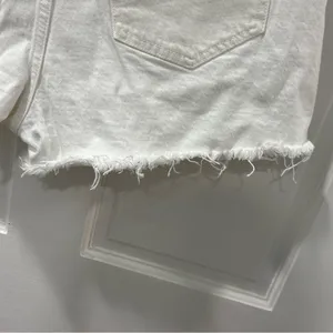 Abercrombie & Fitch Women’s The Cutoff Short Size 27/4 High Rise White Distress thumbnail 4