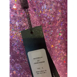 BCBG MAX AZRIA Sequin Cowl Mini Slip Dress PARTY Size L Large Lavender NWT thumbnail 6