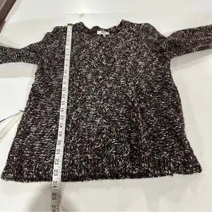 Madewell Firelight Wool Alpaca Blend Cable Knit Long‎ Sleeve Pullover Sweater S thumbnail 9