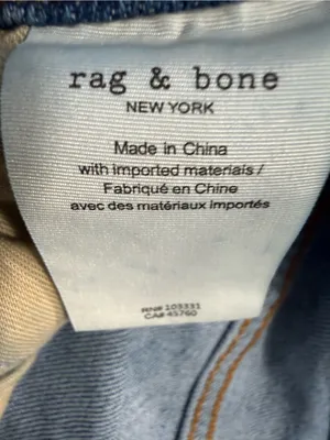 rag & bone Nina High-Rise Ankle Flare Jeans‎ Paeonia Raw Hem Size 26 thumbnail 12