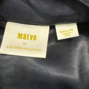 Maeve Anthropologie Black Satin Mock Neck Layered Sleeveless Blouse Medium thumbnail 4