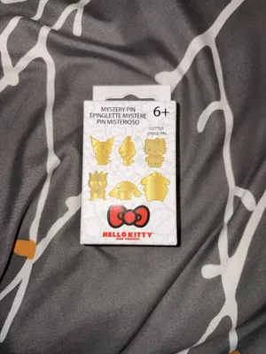 Loungefly Hello Kitty Sanrio 50th Anniversary Gold Mystery Box Pin (One Pin) NIB thumbnail 2