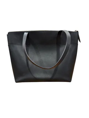 Kate Spade Patrice Black Leather Zipper Closure Shoulder Tote Purse Bag Charm thumbnail 2