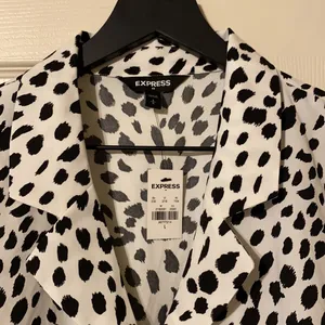 NWT Express Dalmatian spotted button down blouse thumbnail 6