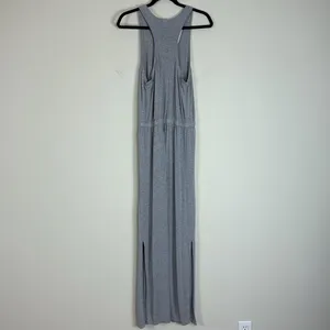 J. Crew Heather Gray Jersey Knit Racerback Maxi Dress Size Medium‎ thumbnail 6