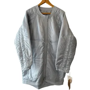 Free People NWT Light As A Feather Packable Tunic Liner Ice‎ Grey Size M thumbnail 3
