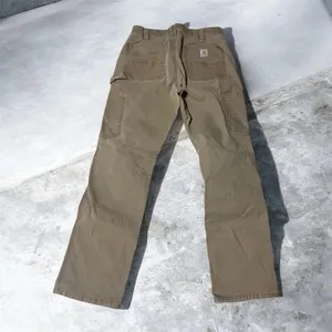 Carhartt Women's Straight Leg Jeans - Tan #BB6 thumbnail 2