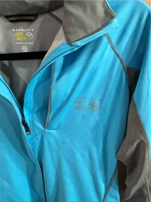 Women's Mountain Hardwear Lightweight AirShield Blue & Gray Active Jacket Small thumbnail 3