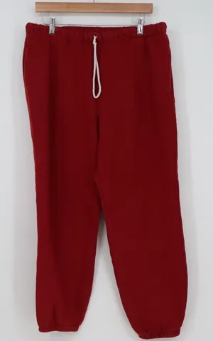 Colsie Womens Red Jogger Sweatpants Elastic Waist Drawstring Size L thumbnail 1
