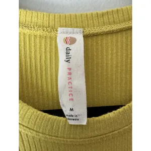 Daily Practice Anthropologie Ribbed Athletic Maxi Dress Size Medium Yellow thumbnail 8