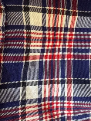 Frank & Eileen "Barry" Fitted Cotton Red/Navy Plaid Button Down Shirt  Medium thumbnail 13