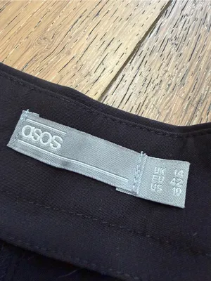 ASOS Size 10 Wide Leg Hemmed Dress Pants thumbnail 5